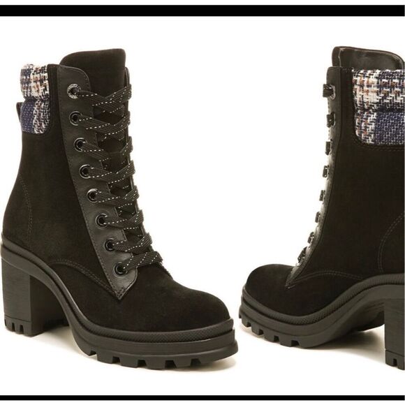 Veronica Beard Westport water resistant biker boots size 8.5 NWT - Picture 5 of 5